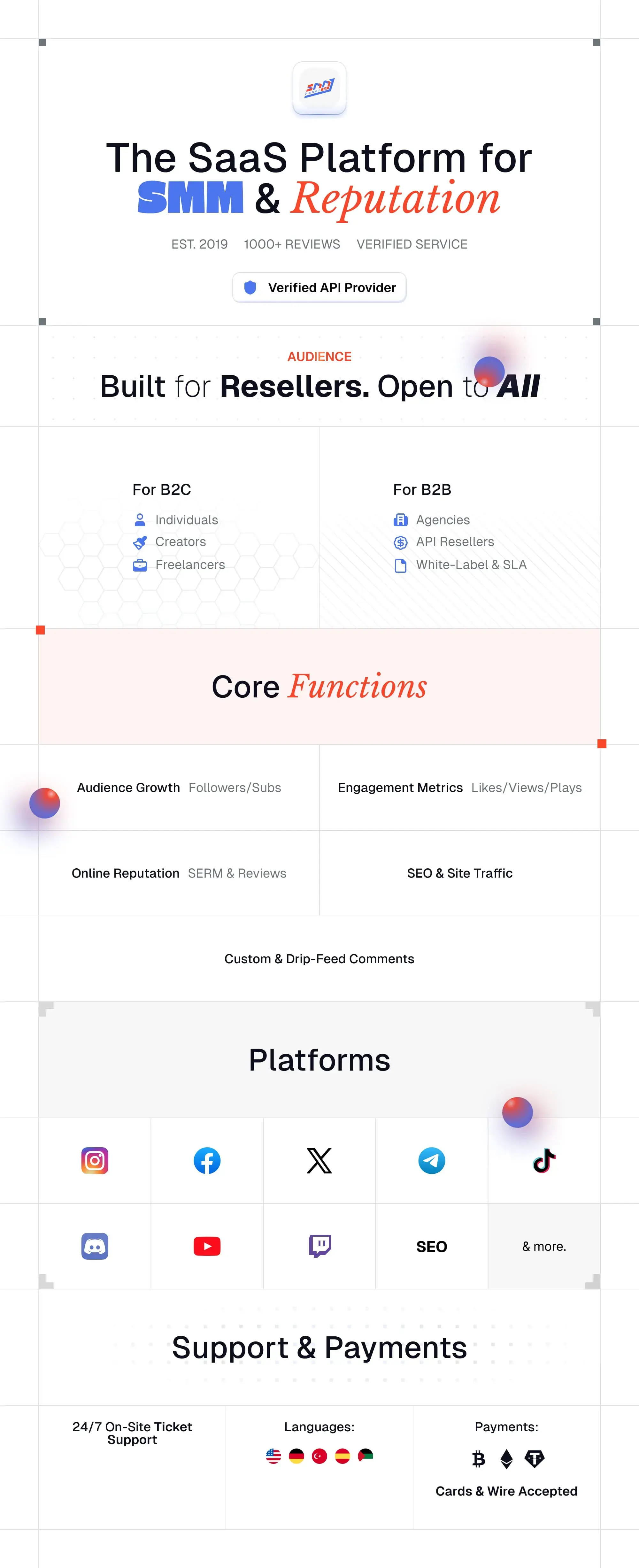 SmmPanelUS SaaS Infrastructure for Resellers and Digital Agencies